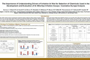 Eye Irritation TF at SOT 2014: The Importance of Understanding Drivers of Irritation In Vivo sorSelection of Chemicals Used in...
