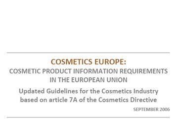 Cosmetic Product Information Requirements in the European Union