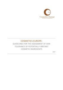 Guidelines for Assessment of Skin Tolerance of Potentially Irritant Cosmetic Ingredients, 1997