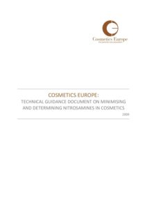 Technical Guidance Document on Minimising and Determining Nitrostamines in Cosmetics, 2009